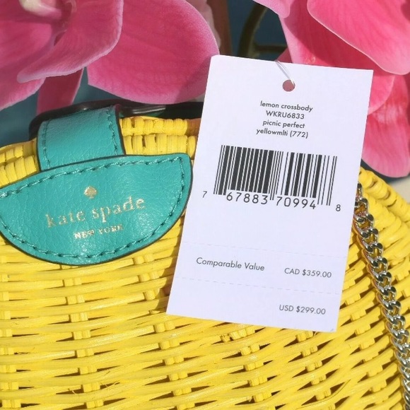 Lemon crossbody kate spade picnic perfect yellow - Picture 2 of 8
